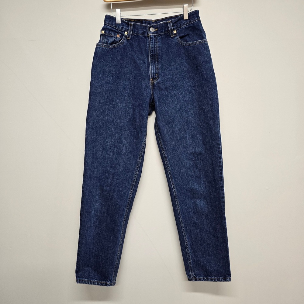 Levi 550 Relaxed Fit Tapered Leg Jeans Womens 10 M Dark Wash Cotton Vintage 90s